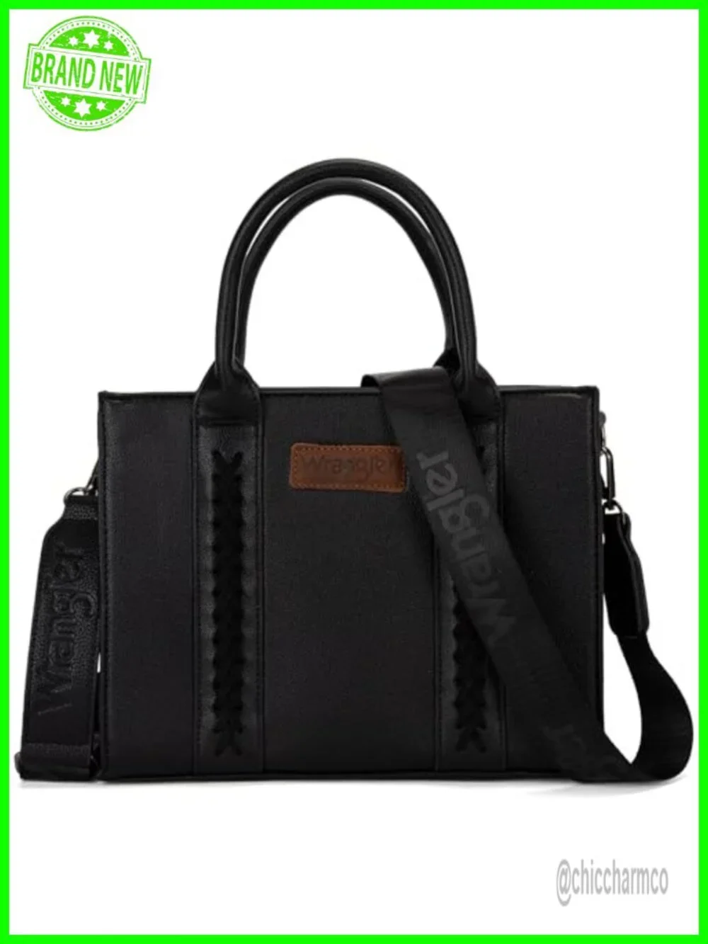 Wrangler Tote Bag for Women Satchel Handbag Top-handle Purse with Strap